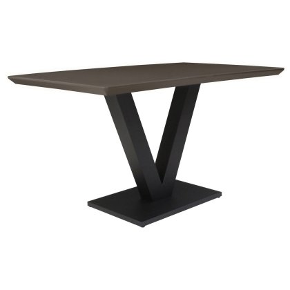 Kent 135cm Dining Table Grey Gloss Kent 135cm Dining Table Grey Gloss