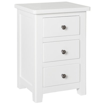 Wellow Painted 3 Drawer Bedside Wellow Painted 3 Drawer Bedside