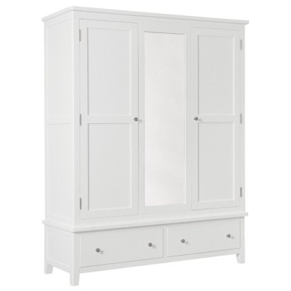 Wellow Painted Triple Wardrobe Wellow Painted Triple Wardrobe