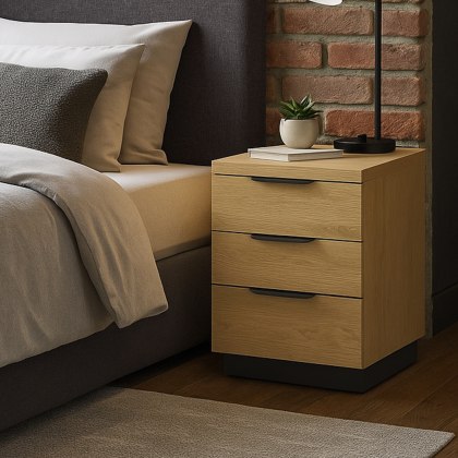 Fishbourne 3 Drawer Bedside Fishbourne 3 Drawer Bedside