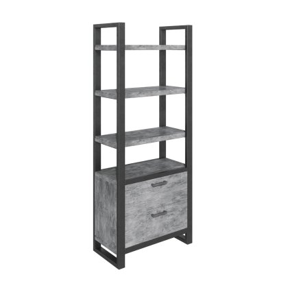 Fishbourne Stone Bookcase with Drawers Fishbourne Stone Bookcase with Drawers