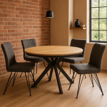 Fishbourne Oak 130cm Round Dining Table Fishbourne Oak 130cm Round Dining Table