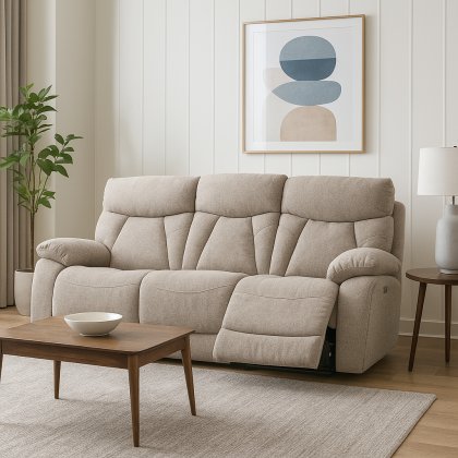 Belfort 3 Seater Power Recliner Sofa in Lisbon Beige Belfort 3 Seater Power Recliner Sofa in Lisbon Beige