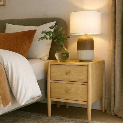 Ercol Winslow 2 Drawer Bedside Chest Ercol Winslow 2 Drawer Bedside Chest