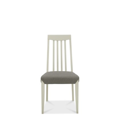 Barton Grey Tall Back Slatted Chair - Titanium (Single) Barton Grey Tall Back Slatted Chair - Titanium (Single)