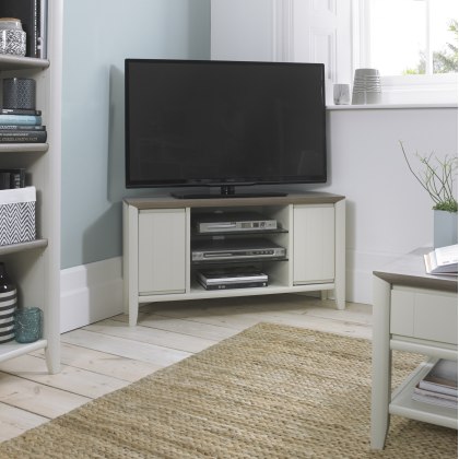 Barton Grey Corner Entertainment Unit Barton Grey Corner Entertainment Unit