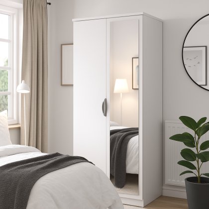 Carisbrooke Tall 2ft6in Mirror Robe Carisbrooke Tall 2ft6in Mirror Robe