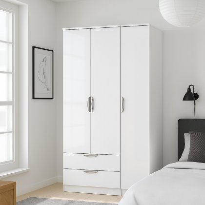 Carisbrooke Tall Triple 2 Drawer Robe Carisbrooke Tall Triple 2 Drawer Robe