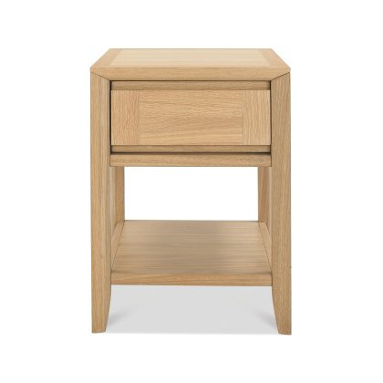 Barton Oak Lamp Table with Drawer Barton Oak Lamp Table with Drawer