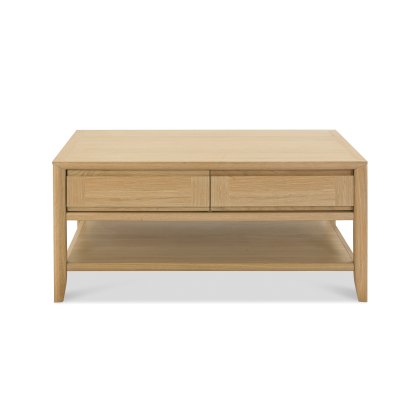 Barton Oak Coffee Table with Drawer Barton Oak Coffee Table with Drawer