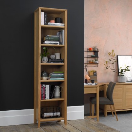 Barton Oak Narrow Bookcase Barton Oak Narrow Bookcase