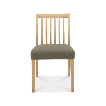 Barton Oak Low Back Slatted Chair- Black Gold Fabric Barton Oak Low Back Slatted Chair- Black Gold Fabric