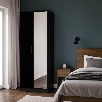 Knighton 2ft6in Mirror Robe Knighton 2ft6in Mirror Robe