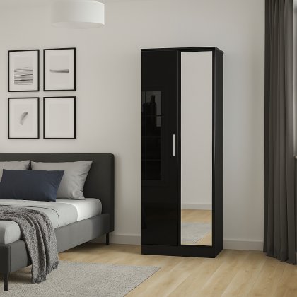 Knighton Tall 2ft6in Mirror Robe Knighton Tall 2ft6in Mirror Robe