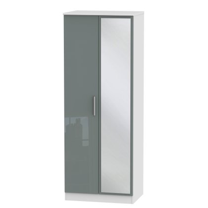 Knighton Tall 2ft6in Mirror Robe