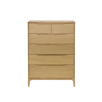 Ercol Rimini 6 Drawer Tall Wide Chest Ercol Rimini 6 Drawer Tall Wide Chest