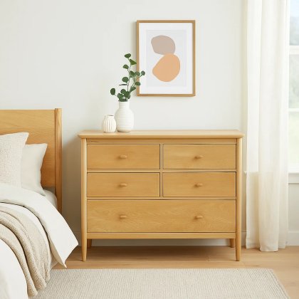 Ercol Teramo 5 Drawer Wide Chest Ercol Teramo 5 Drawer Wide Chest