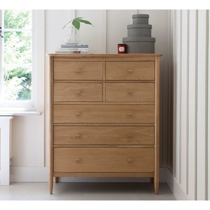 Ercol Teramo 7 Drawer Tall Wide Chest Ercol Teramo 7 Drawer Tall Wide Chest