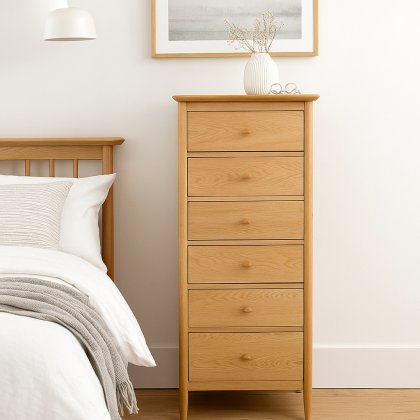 Ercol Teramo 6 Drawer Tall Chest Ercol Teramo 6 Drawer Tall Chest