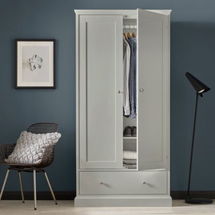 Gatcombe Soft Grey Double Wardrobe Gatcombe Soft Grey Double Wardrobe