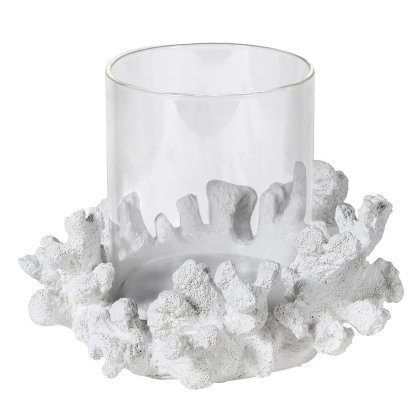 Small Coral Effect Candle Holder Small Coral Effect Candle Holder