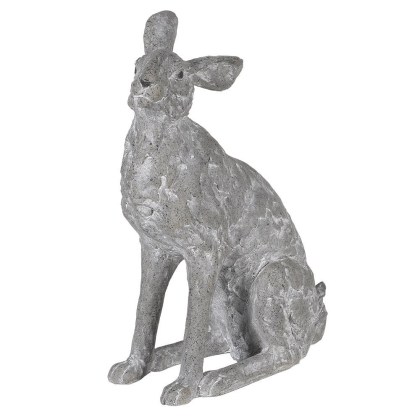 Resin Sitting Grey Hare Resin Sitting Grey Hare