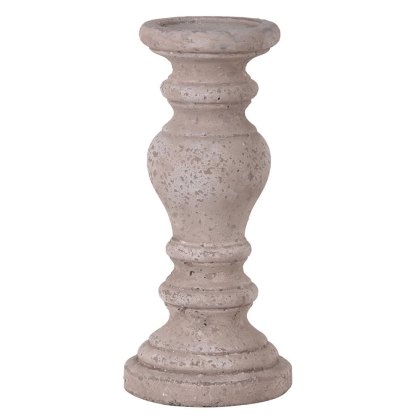 Small Bulbous Stone Effect Candle Holder Small Bulbous Stone Effect Candle Holder