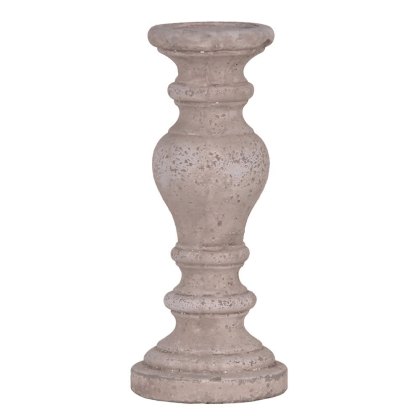 Large Bulbous Stone Effect Candle Holder Large Bulbous Stone Effect Candle Holder