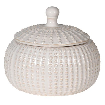 Large White Jar with Lid Large White Jar with Lid