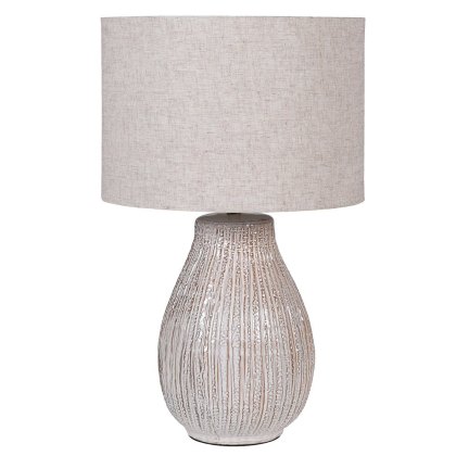 Bulbous Cream Table Lamp Bulbous Cream Table Lamp