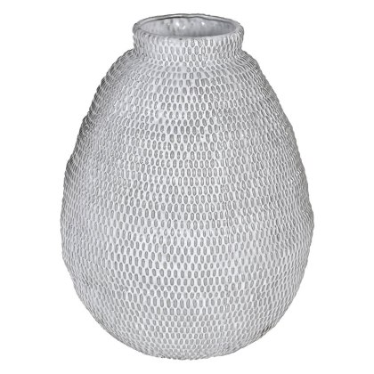 White & Grey Ceramic Vase White & Grey Ceramic Vase
