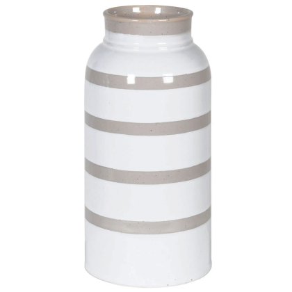 Block White Stripe Ceramic Vase Block White Stripe Ceramic Vase