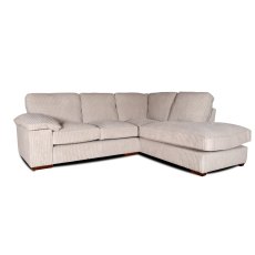 Loxton Right Hand Facing Corner Chaise in Corduroy Stone with Sweetie Natural Scatters - Special (WH Loxton Right Hand Facing Corner Chaise in Corduroy Stone with Sweetie Natural Scatters - Special (WH