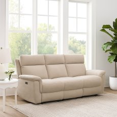 Darcey 3 Seater Power Recliner - Natural Darcey 3 Seater Power Recliner - Natural