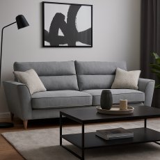 Jersey 3 Seater Standard Back Sofa in Hamilton Silver Feet Rustic Oak - Special Deal Jersey 3 Seater Standard Back Sofa in Hamilton Silver Feet Rustic Oak - Special Deal