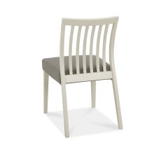 Barton Grey Low Back Slatted Chair - Titanium