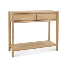 Barton Oak Console Table with Drawer