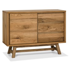 Brighstone Rustic Oak Narrow Sideboard