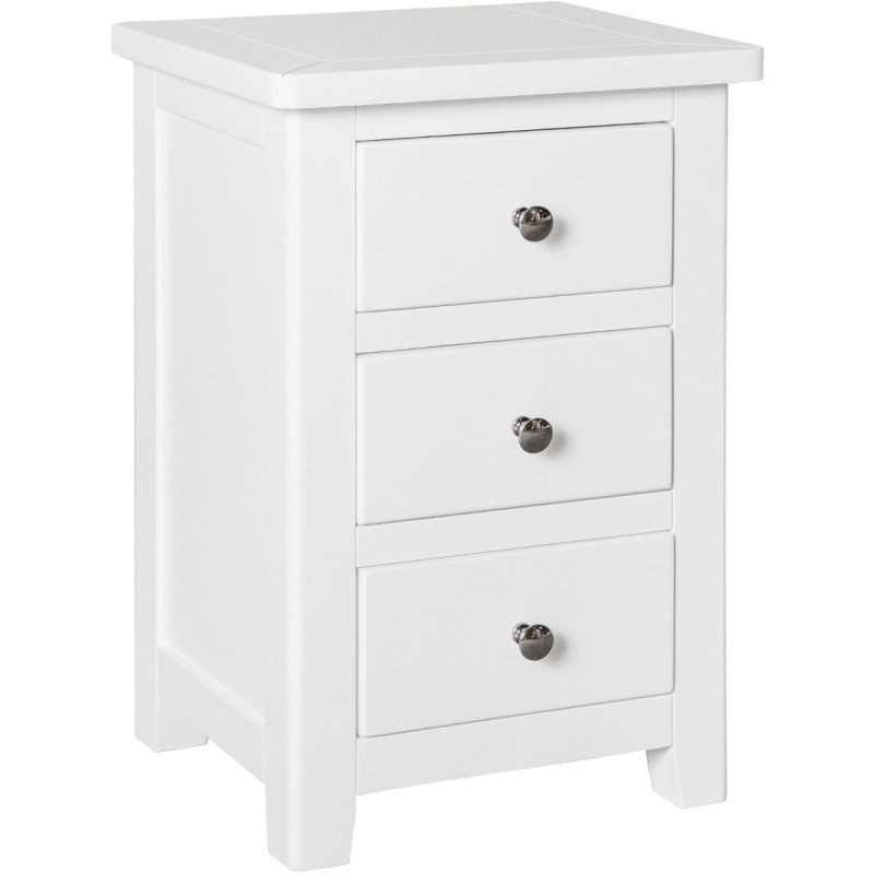 Wellow Painted 3 Drawer Bedside Wellow Painted 3 Drawer Bedside