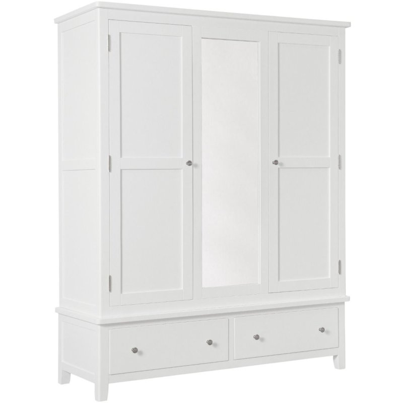 Wellow Painted Triple Wardrobe Wellow Painted Triple Wardrobe