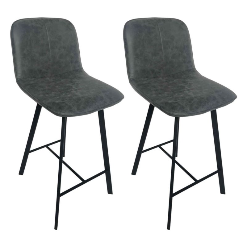 Freshwater Bar Stool in Grey PU Freshwater Bar Stool in Grey PU