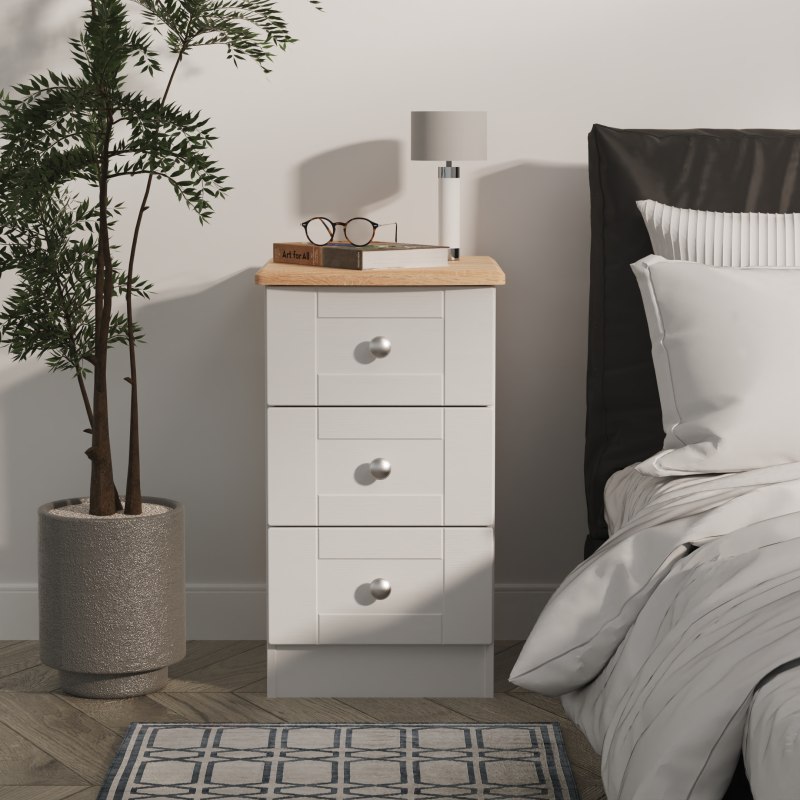 Shalfleet 3 Drawer Bedside Shalfleet 3 Drawer Bedside