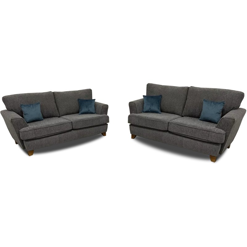 Jakarta 2 + 3 Seater Sofa Set Deal in Minerva Grey Jakarta 2 + 3 Seater Sofa Set Deal in Minerva Grey