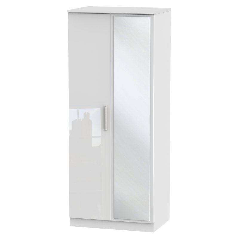 Knighton 2ft6in Mirror Robe Knighton 2ft6in Mirror Robe