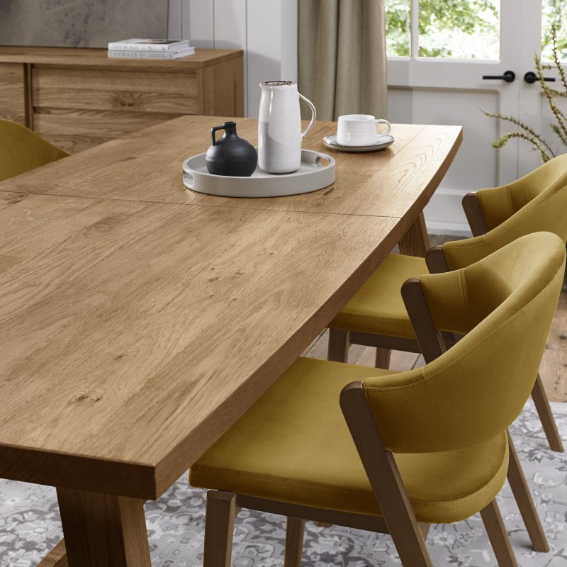 Brighstone Rustic Oak 4-6 Extension Dining Table Brighstone Rustic Oak 4-6 Extension Dining Table