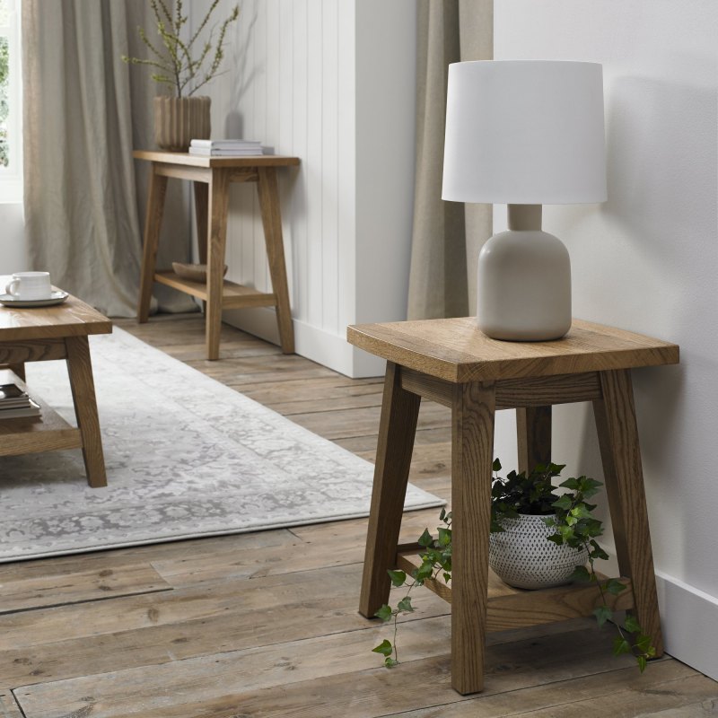 Brighstone Rustic Oak Lamp Table Brighstone Rustic Oak Lamp Table