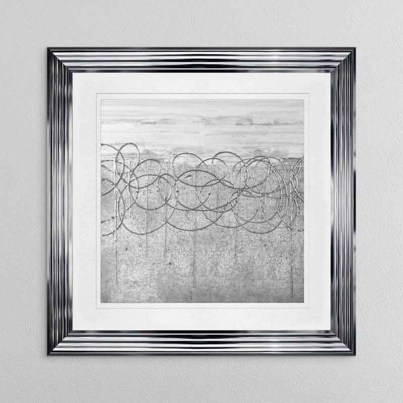 Silver Storm - Chrome Frame - 90x90cm Silver Storm - Chrome Frame - 90x90cm