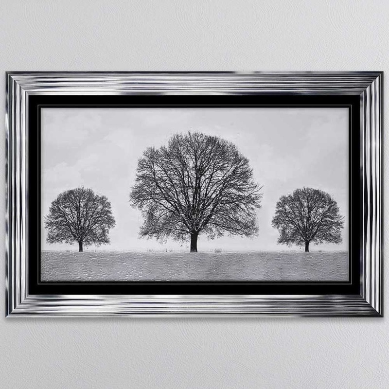 Winter Fell - Chrome Frame - 114x74cm Winter Fell - Chrome Frame - 114x74cm