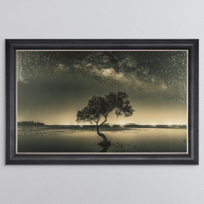 Sea Tree - Grey Vegas Frame - 114x74cm Sea Tree - Grey Vegas Frame - 114x74cm