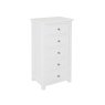 Wellow Painted 5 Drawer Narrow Chest Wellow Painted 5 Drawer Narrow Chest